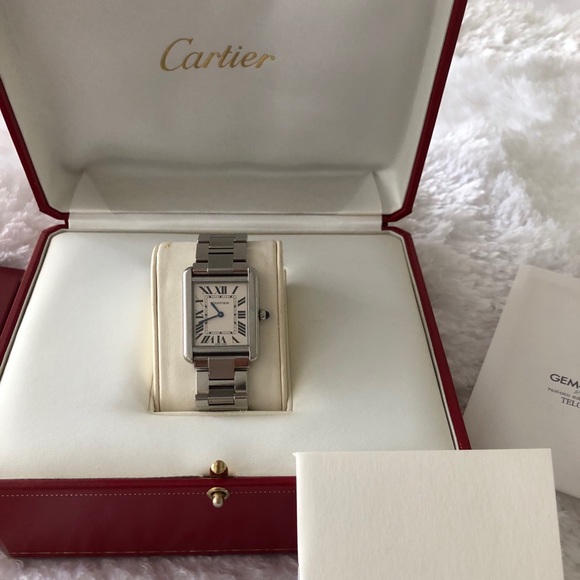 ❌❌SOLD❌❌ 🌸Authentic Cartier “Tank Solo” Stainless Steel🌸 - Picture 1 of 8